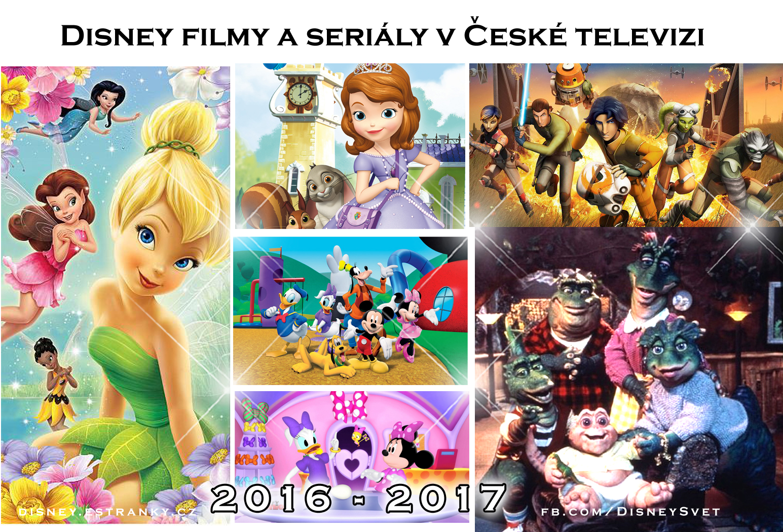 Disney seriály a filmy v České televizi 2016 2017